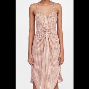 Zara Gingham button up dress